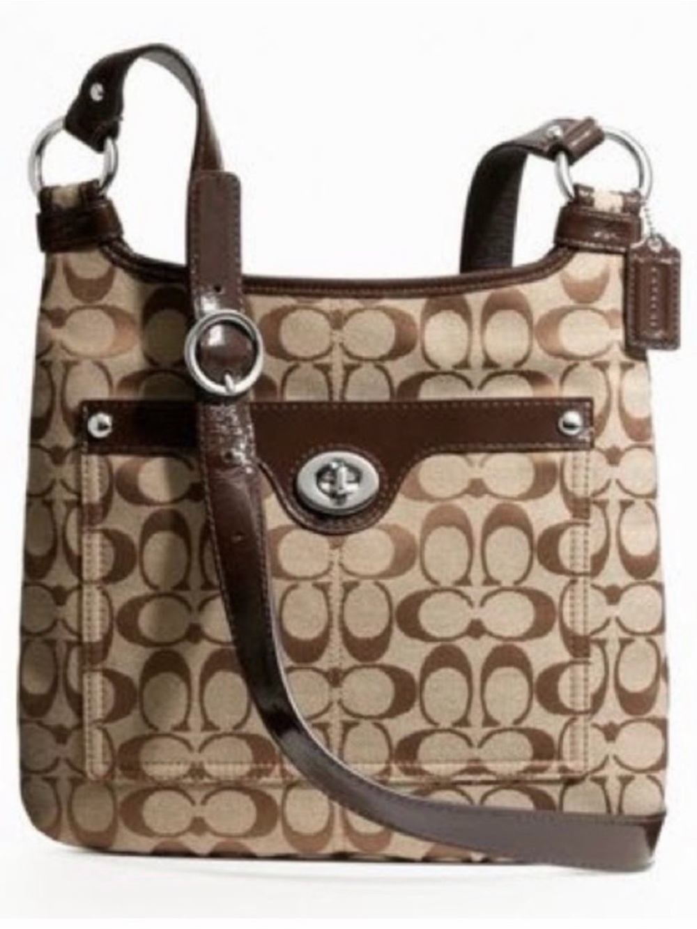 Y2K Vintage Coach Signature Penelope Hippie
Crossbody Shoulder Bag F16536